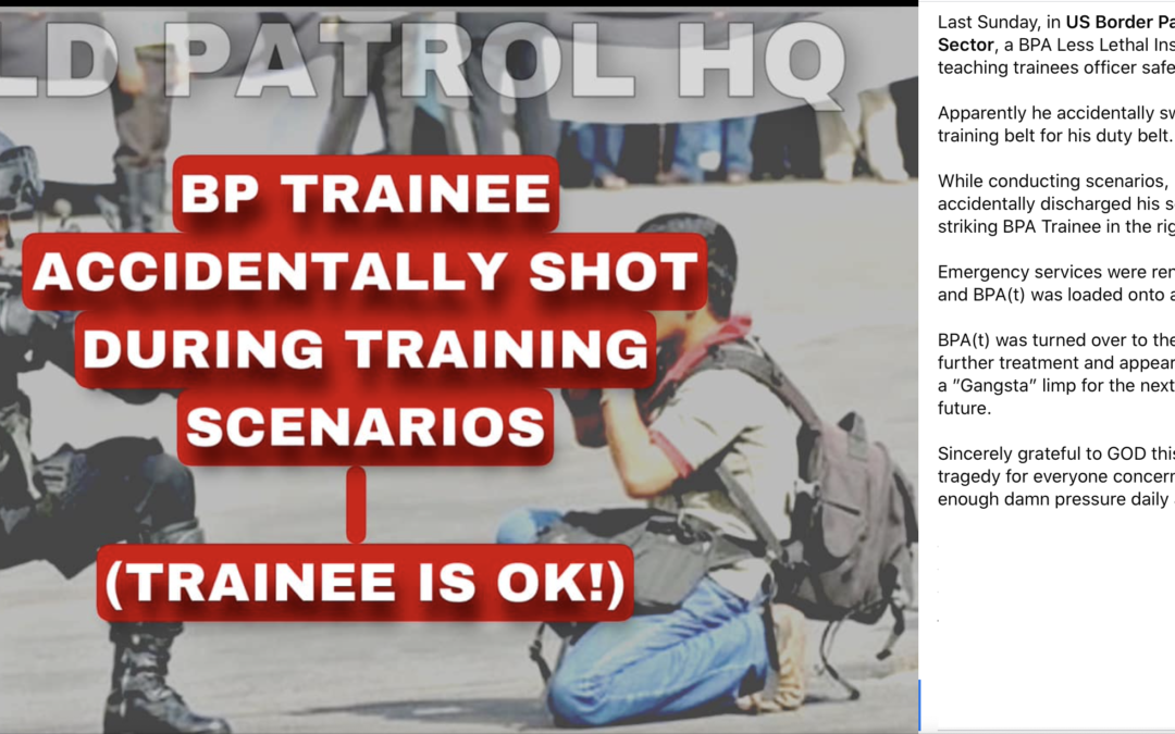 Training shooting #1 that we know of for 2023 – we’re on the scoreboard SMH